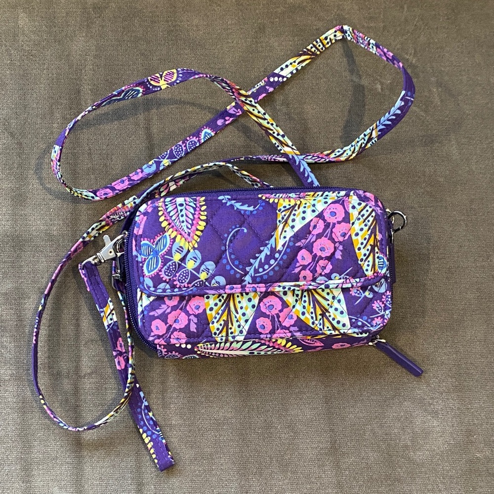 Vera Bradley Purple Floral Crossbody Bag